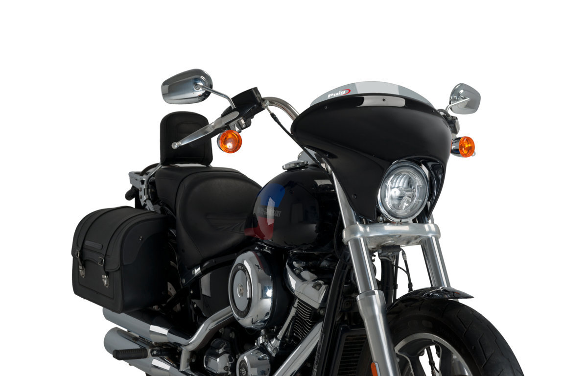 Windscreen PUIG BATWING SML SPORT 21051H smoke for HARLEY DAVIDSON FXLR 1745 Softail Low Rider 2018-2020