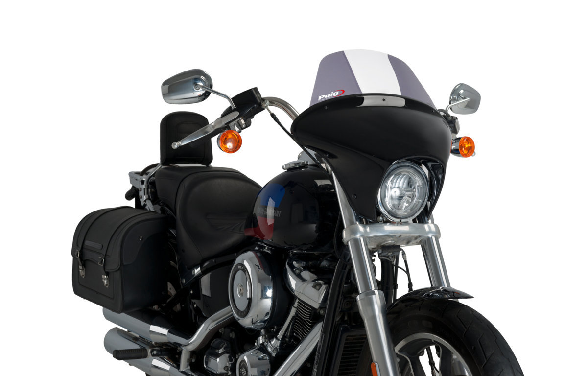 Windscreen PUIG BATWING SML TOURING 21052H smoke for HARLEY DAVIDSON FXLR 1745 Softail Low Rider 2018-2020