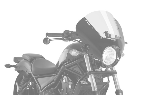 Semifairing PUIG DARK NIGHT 21101F dark smoke for HONDA CMX 500 Rebel 2017-2019