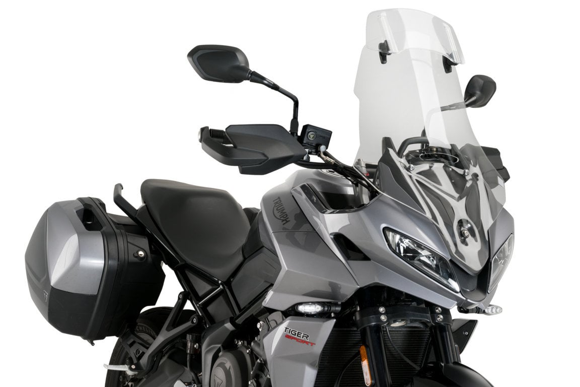 Windscreen PUIG TOURING WITH VISOR 21403H smoke