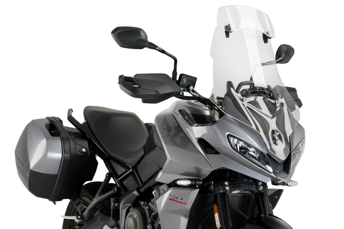 Windscreen PUIG TOURING WITH VISOR 21403W clear