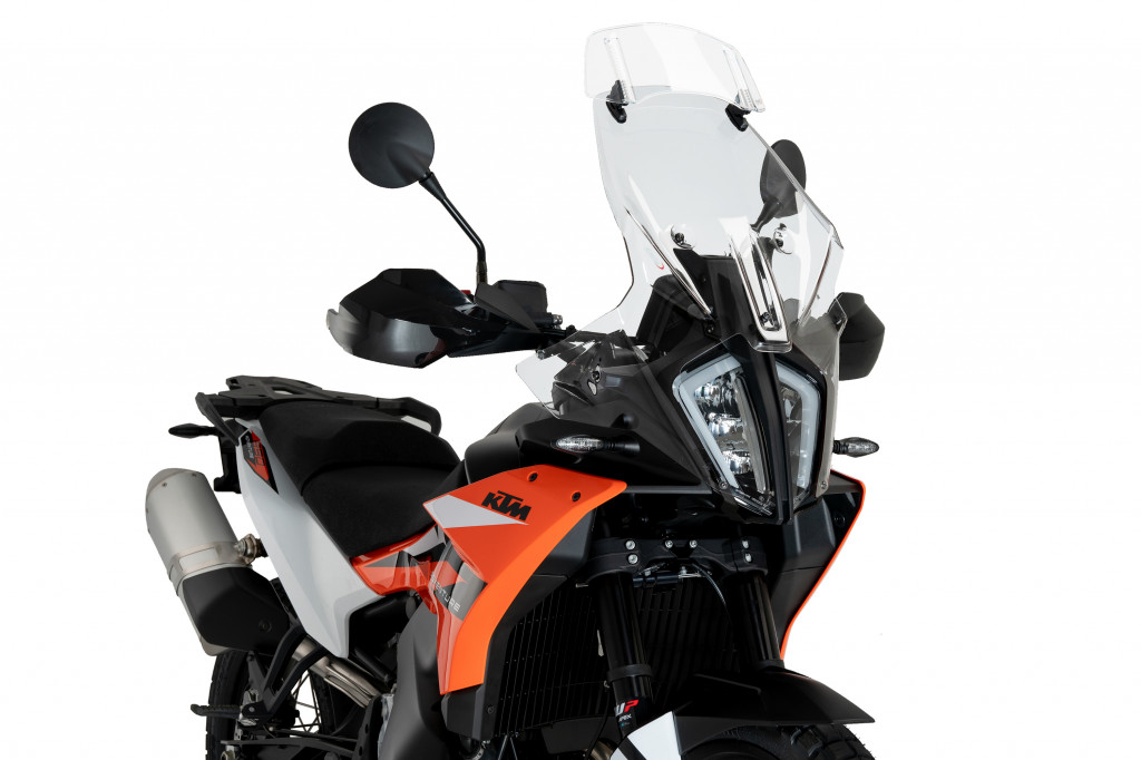Windscreen PUIG TOURING WITH VISOR 21612W transparent