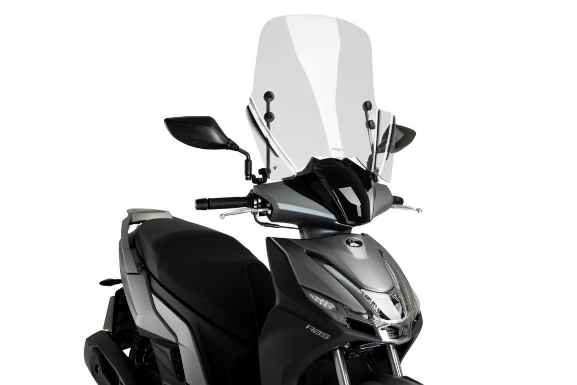 Windshield PUIG T.X. 21741W clear for KYMCO Agility 125 S (R16) 2022-2026