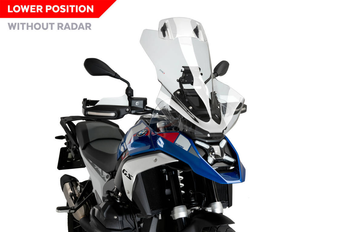 Windscreen PUIG TOURING WITH VISOR 21841W clear