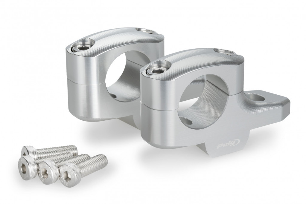 Risers PUIG PULLBACK 21882P silver height 20mm, d 32mm, back 16mm