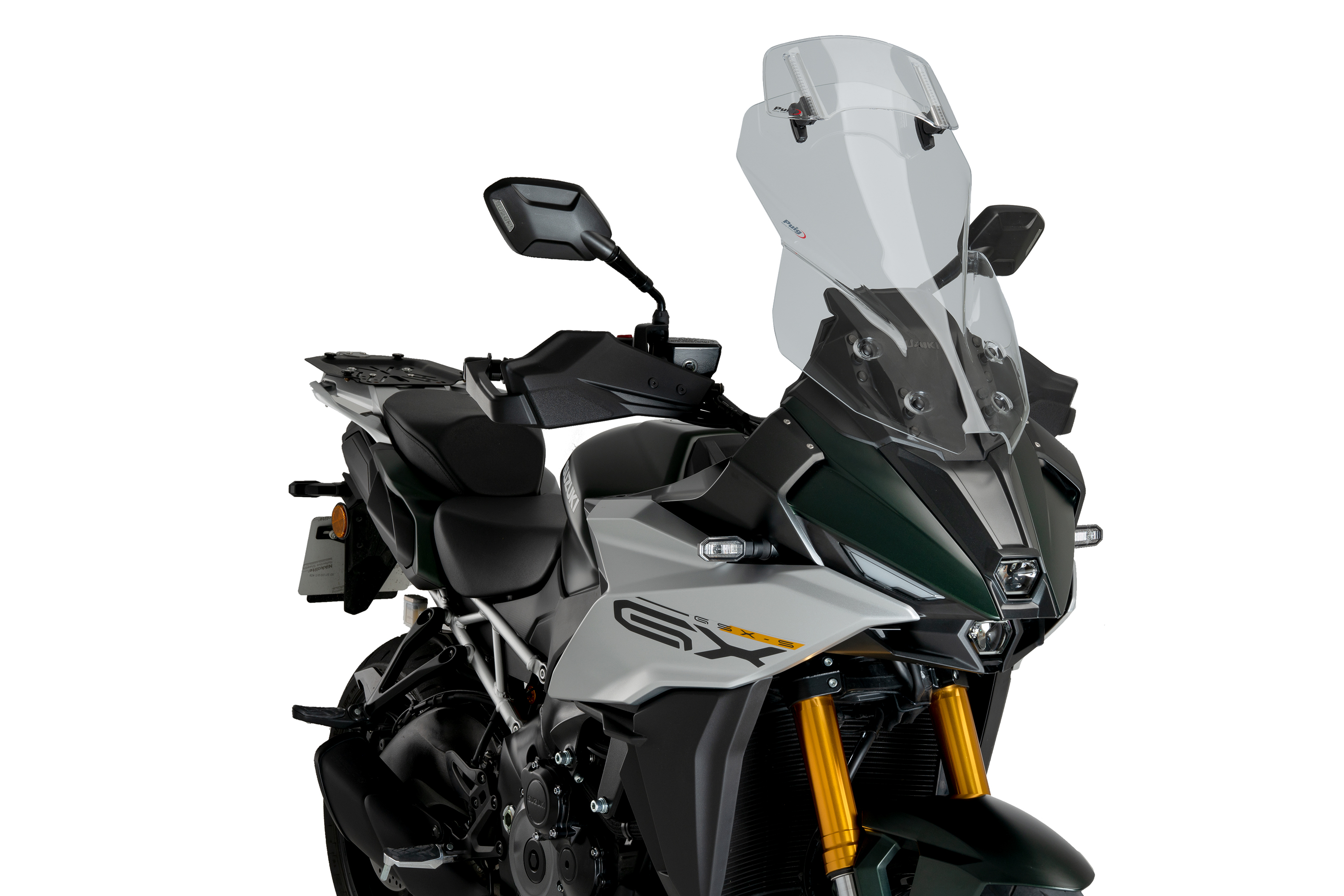 Windscreen PUIG TOURING WITH VISOR 21989H smoke