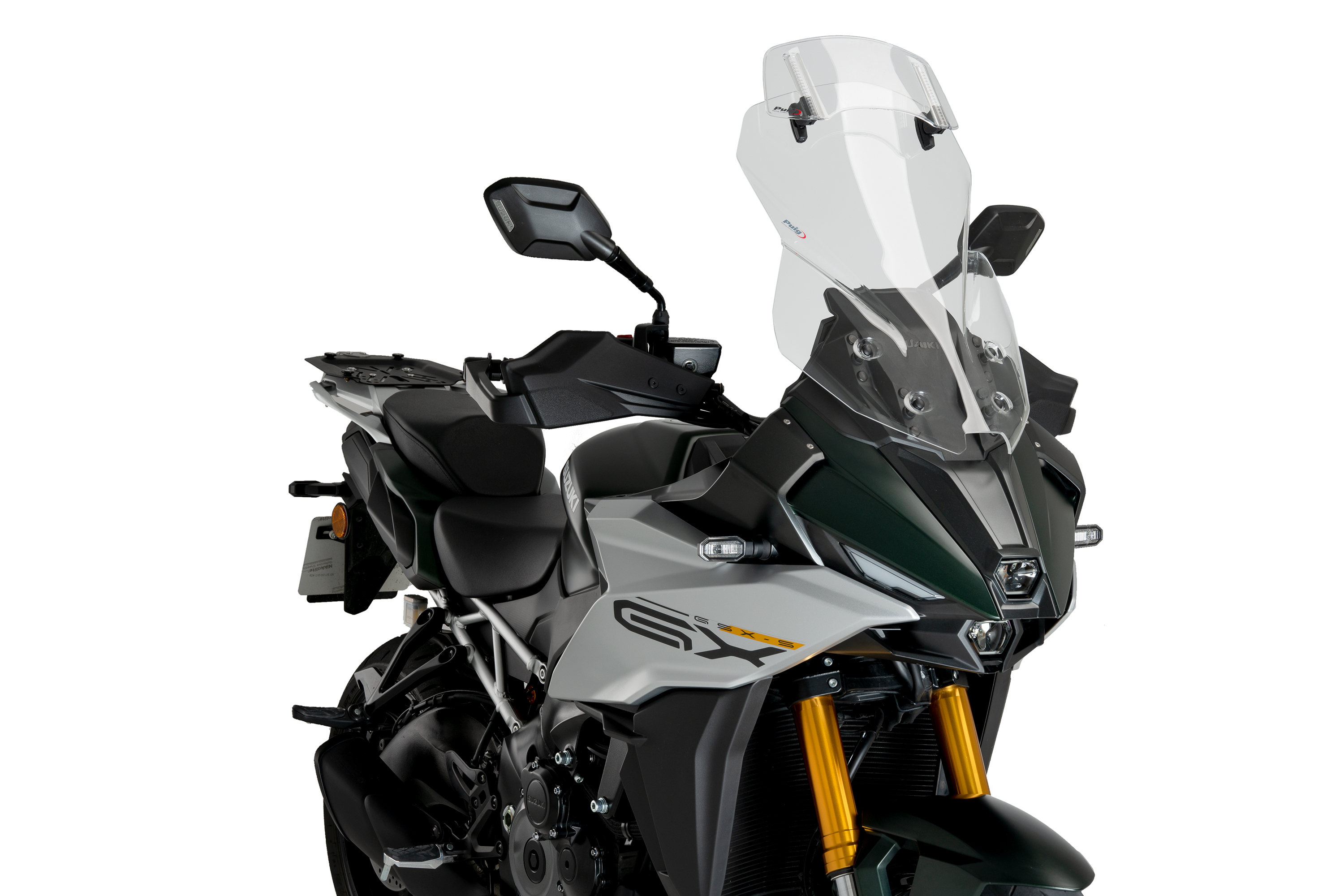 Windscreen PUIG TOURING WITH VISOR 21989W clear