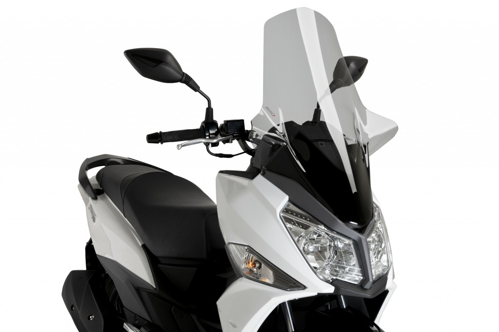 Windshield PUIG V-TECH LINE TOURING 22000H smoke for SYM Jet 14 125 2021-2024
