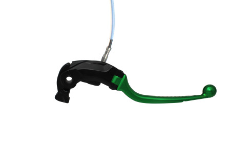Brake lever folding ACCOSSATO LV021 with integrated adjuster for Nissin radial master cylinder green