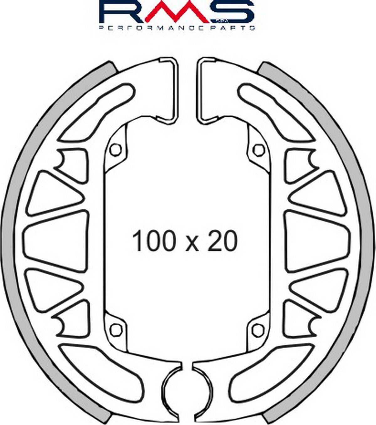 Čeljusti kočnica (pakne) RMS 225120300