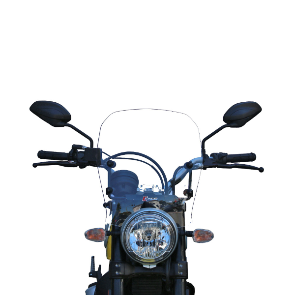 Windscreen Faco 267008271 transparent  420x370 for DUCATI Scrambler 800 2015-2020