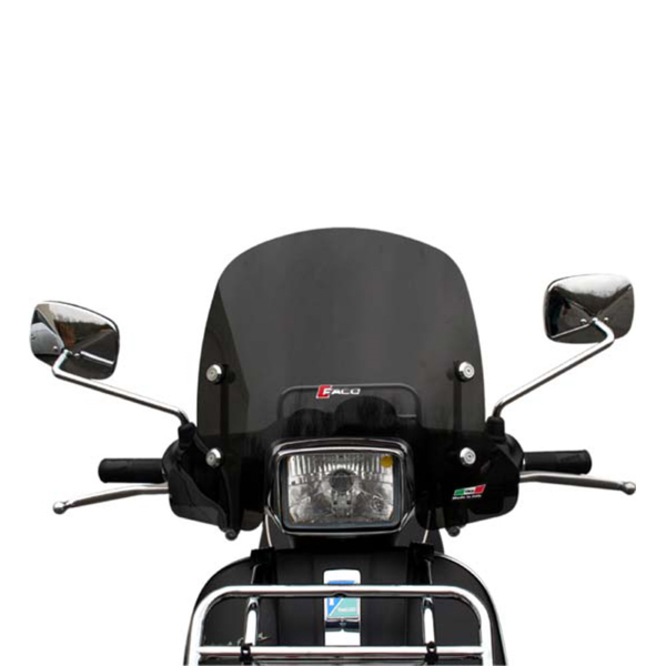 Windscreen Faco NEW DESIGN 267008352 smoke 355x495 for PIAGGIO/VESPA Vespa S 125 2007-2017