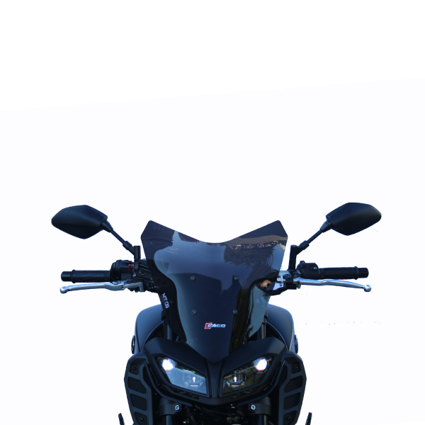 Windscreen Faco 267008372 smoke  375x370 for YAMAHA MT-09 Tracer / Tracer 900 2018-2020