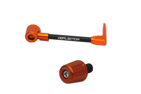 Lever guard in aluminium + left end ACCOSSATO DE004 with black hose and joint right