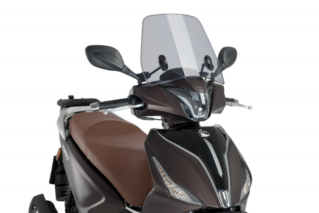 Windshield PUIG TRAFIC 2884H smoke for KYMCO New People 125 S 2018-2019