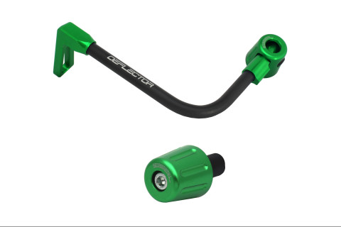 Lever guard in aluminium + right end ACCOSSATO DE005 with black hose and joint left