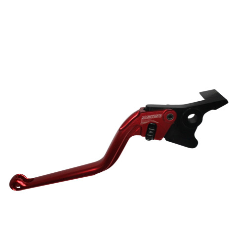 Clutch Lever ACCOSSATO ESC023 fixed CNC-worked aluminium, red