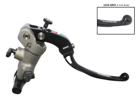 Radial brake master cylinder ACCOSSATO PC007 19 x 20 with folding lever,black