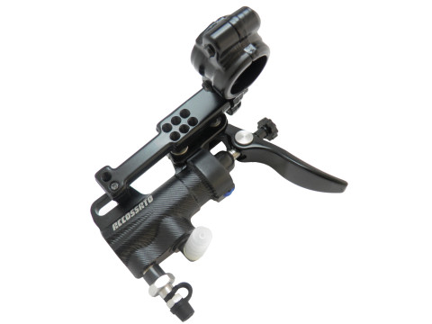 Thumb brake master cylinder ACCOSSATO BP008 piston diam. 13.5 mm with short lever and bracket included