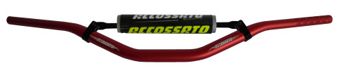 Handlebar ACCOSSATO aluminium, 28.5 mm crven