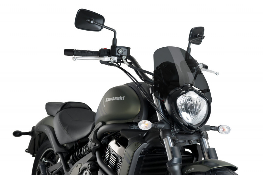 Windshield PUIG NEW GEN. SPORT 3175F dark smoke for KAWASAKI Vulcan S 650 2015-2025