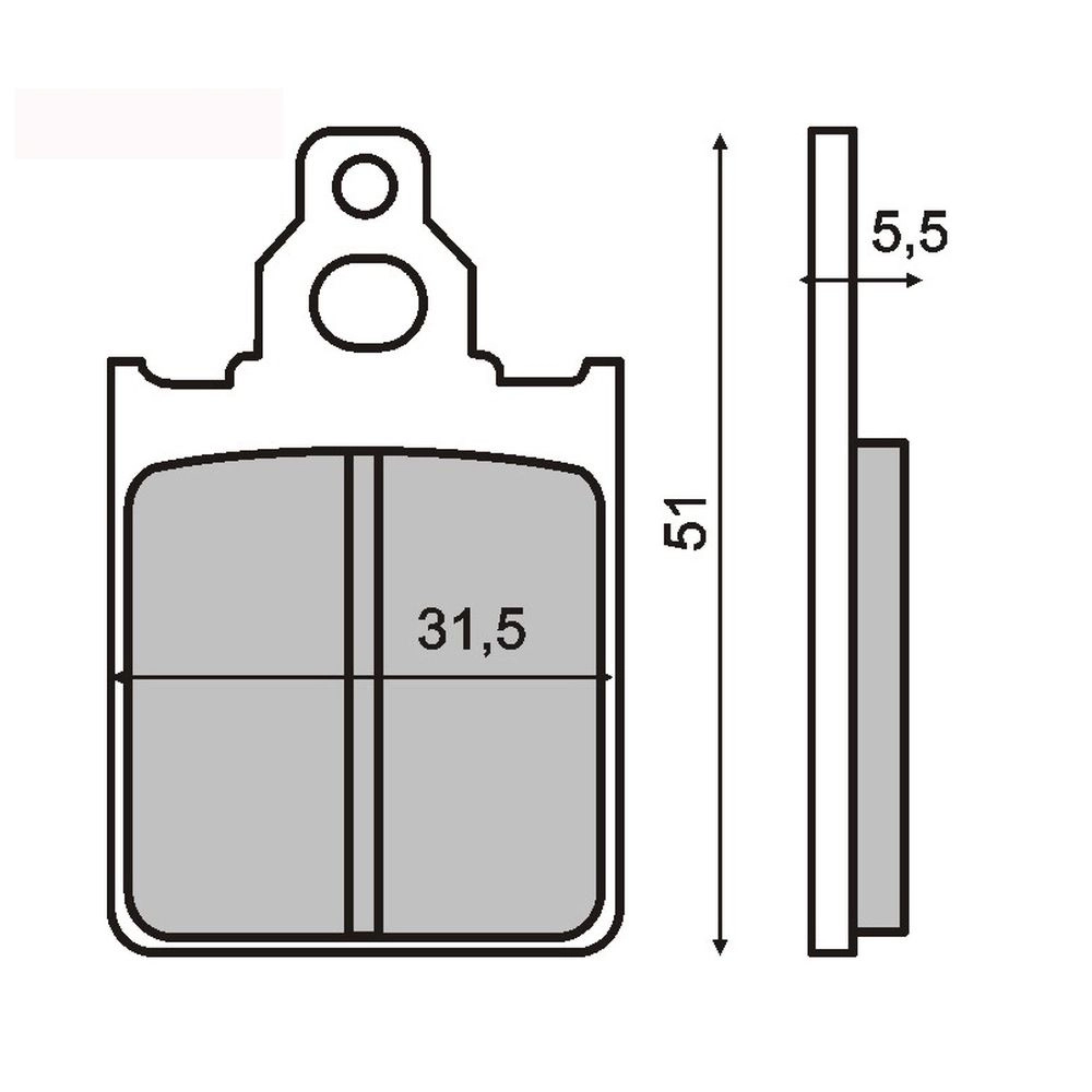 Radial brake master cylinder ACCOSSATO PK033 16 x 16 with integrated fluid reservoir and silver folding lever (nut+lever)