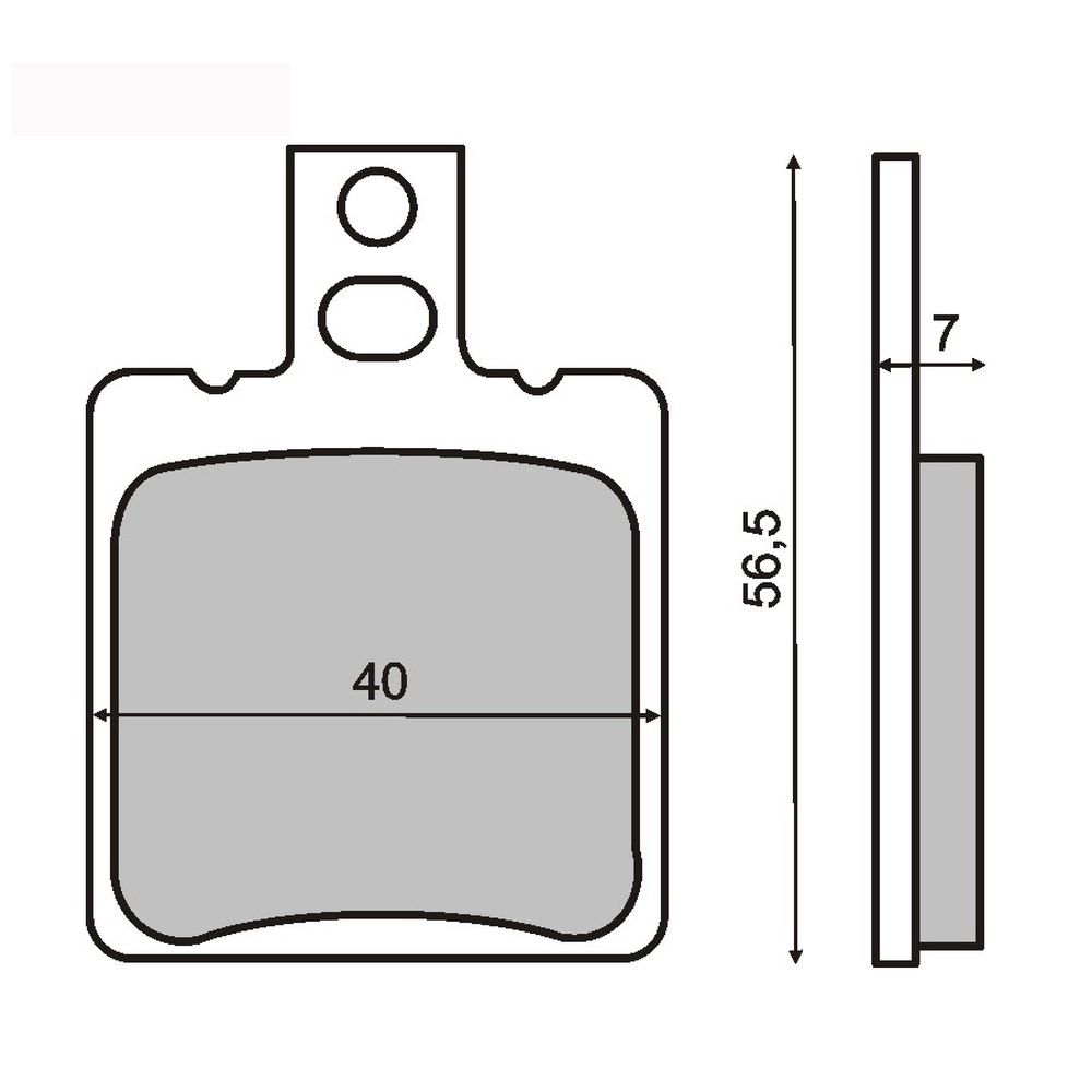 Crash pads ACCOSSATO TP081 without screw cover zlato