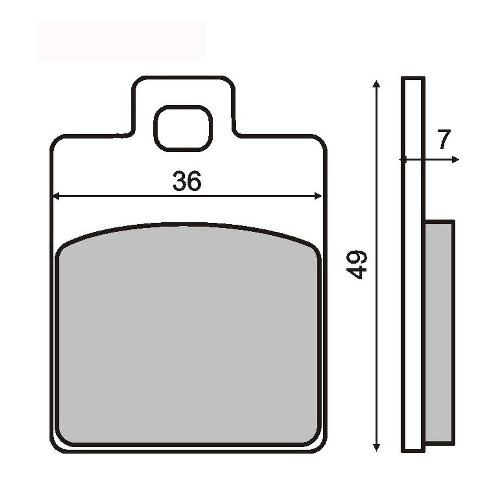 Crash pads ACCOSSATO TP083 without screw cover green