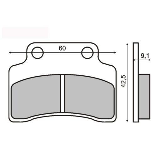 Crash pads ACCOSSATO TP099 without screw cover silver
