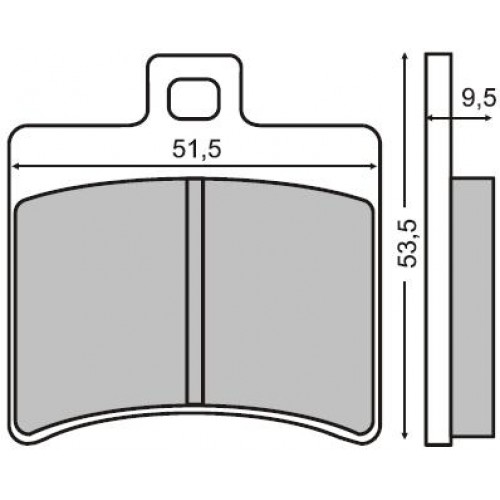 Crash pads ACCOSSATO TP105 without screw cover crven