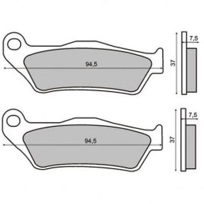 Crash pads ACCOSSATO TP105 without screw cover silver