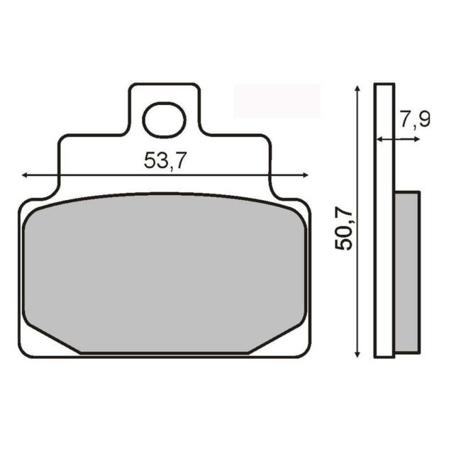Crash pads ACCOSSATO TP105 without screw cover zlato