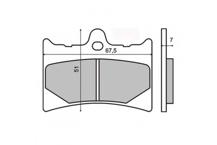 Crash pads ACCOSSATO TP105 with screw cover zlato