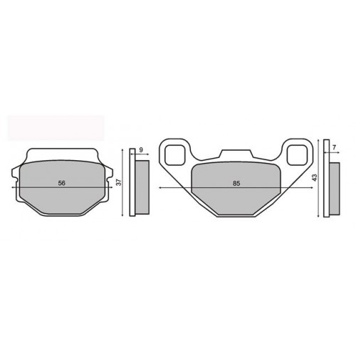 Engine covers PUIG Track for Championship 21505N Crni included 2 covers