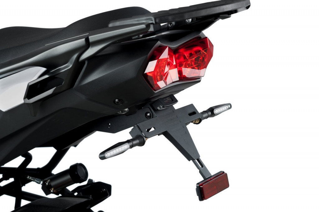 Adjustable license support PUIG 3495N Crni