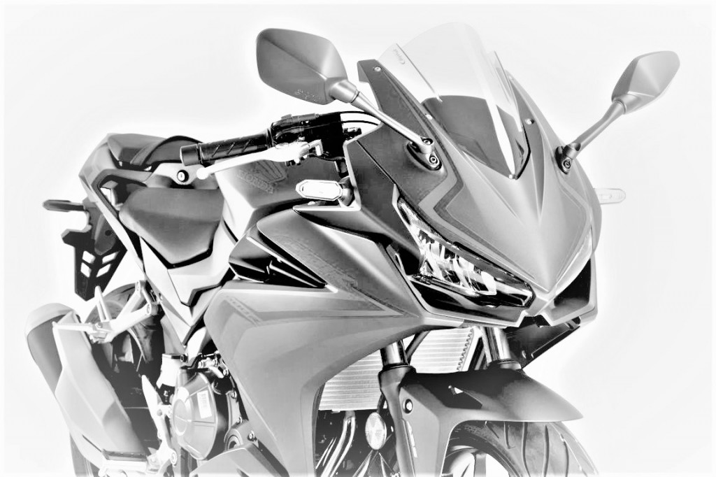 Windscreen PUIG RACING 3613C carbon look