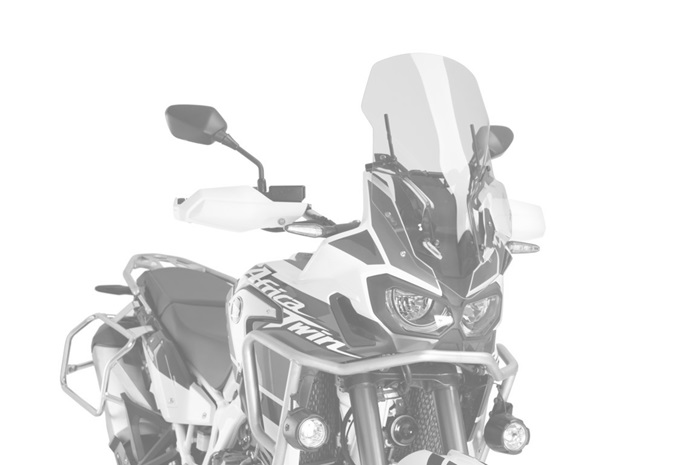 Manual regulation system PUIG 3714W clear Touring Screen Included for HONDA CRF 1000 L Africa Twin 2016-2019