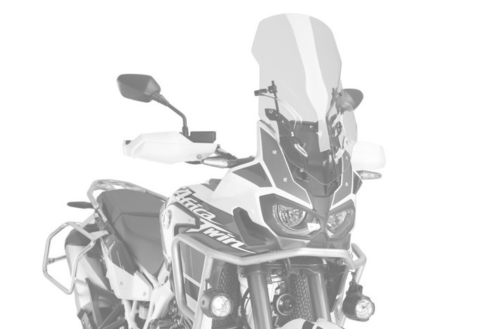 Manual regulation system PUIG 3714F dark smoke Touring Screen Included for HONDA CRF 1000 L Africa Twin 2016-2019