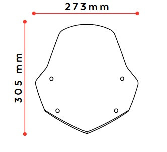 Windshield PUIG NEW GEN. SPORT 3767N Crni
