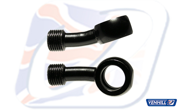 Banjo Venhill POWERHOSEPLUS 3/60082L/BLACK 20° naklon i 20° s lijeve Crni