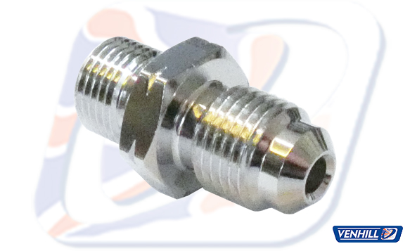 Male adaptor Venhill POWERHOSEPLUS 3/60100AC 10x1.00mm convex krom