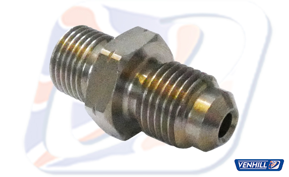 Male adaptor Venhill POWERHOSEPLUS 3/60100AS 10x1.00mm convex Stainless Steel
