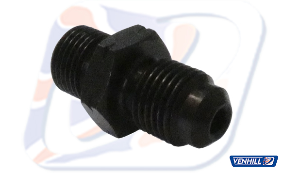 Male adaptor Venhill POWERHOSEPLUS 3/60125A/BLACK 10x1.25mm convex Crni