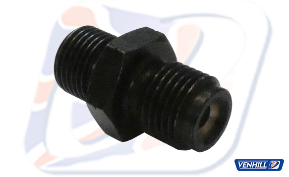Male adaptor Venhill POWERHOSEPLUS 3/70100A/BLACK 10x1.00mm concave Crni