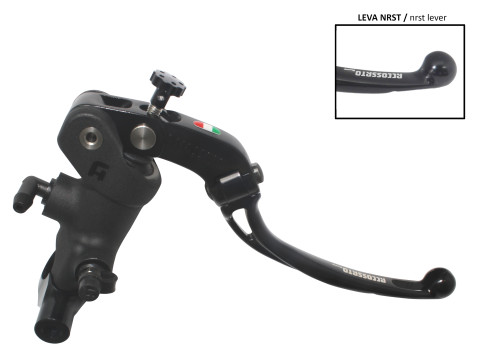 Radial brake master cylinder ACCOSSATO PC009 19 x 18 with folding lever,black