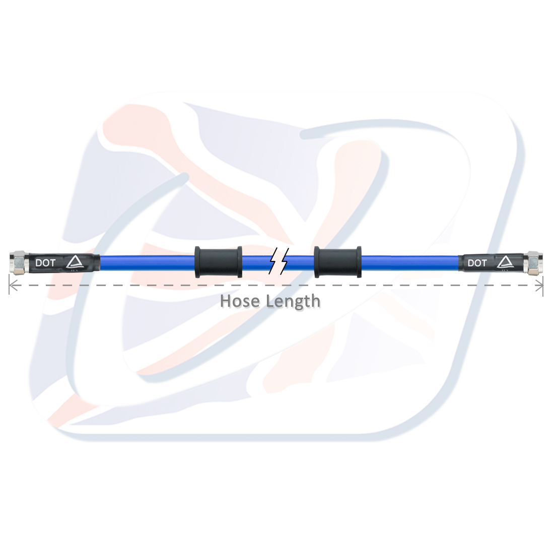 Brake hose Venhill POWERHOSEPLUS 3H5000-BK 5000mm Crni