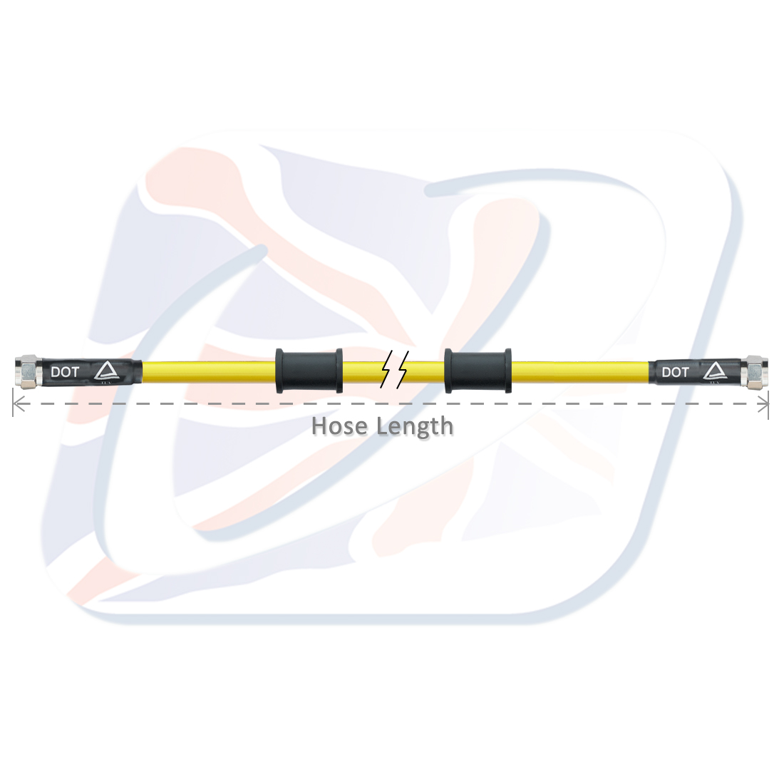 Brake hose Venhill POWERHOSEPLUS 3H0500-YE 500mm yellow