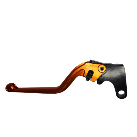 Clutch Lever ACCOSSATO ESY688 fixed CNC-worked aluminium, orange