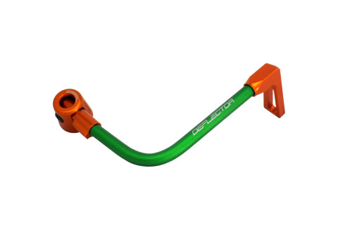 Lever guard ACCOSSATO DE001 with green hose and joint right, aluminium