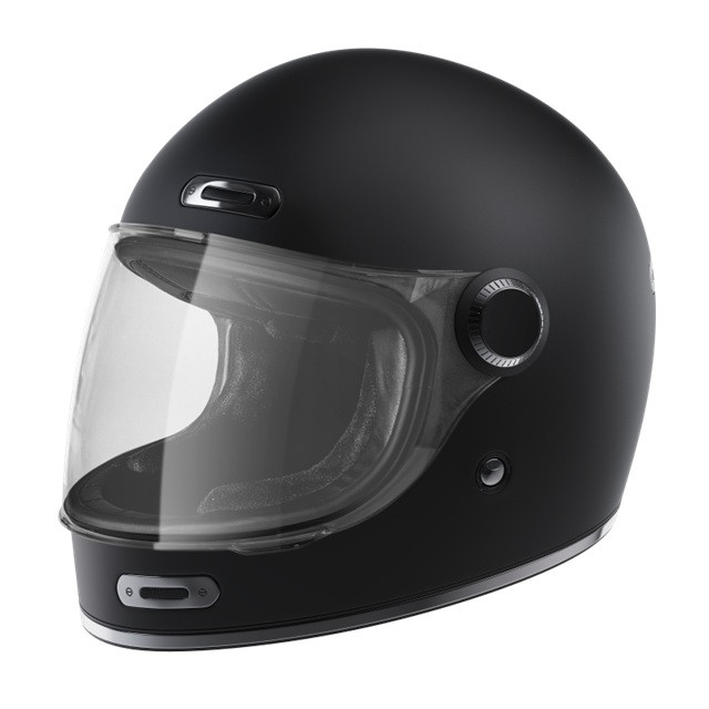 Full face helmet STORMER HISTORY SOLID black matt XS